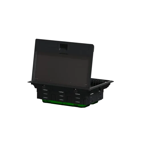 Напольный лючок пластиковый, 8 постов (L), Unica System+ INS52124