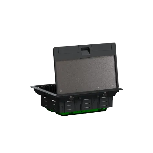 Напольный лючок пластиковый, 8 постов (L), Unica System+ INS52124
