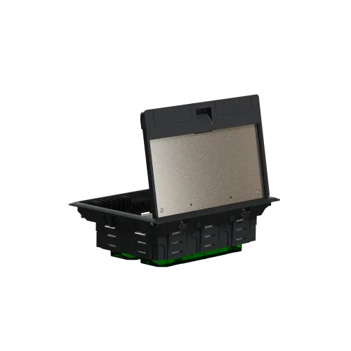 Напольный лючок пластиковый, 8 постов (L), Unica System+ INS52124