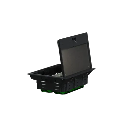 Напольный лючок пластиковый, 8 постов (L), Unica System+ INS52124