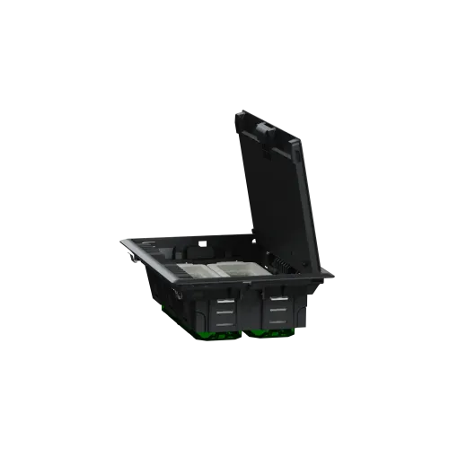Напольный лючок пластиковый, 8 постов (L), Unica System+ INS52124