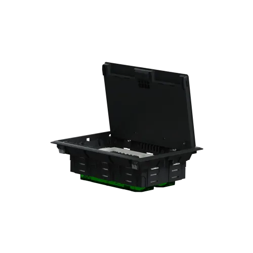 Напольный лючок пластиковый, 8 постов (L), Unica System+ INS52124