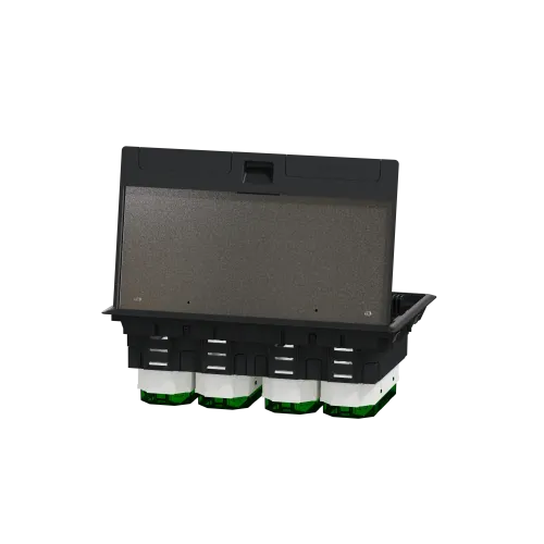 Напольный лючок пластиковый, 12 постов (XL), Unica System+ INS52126