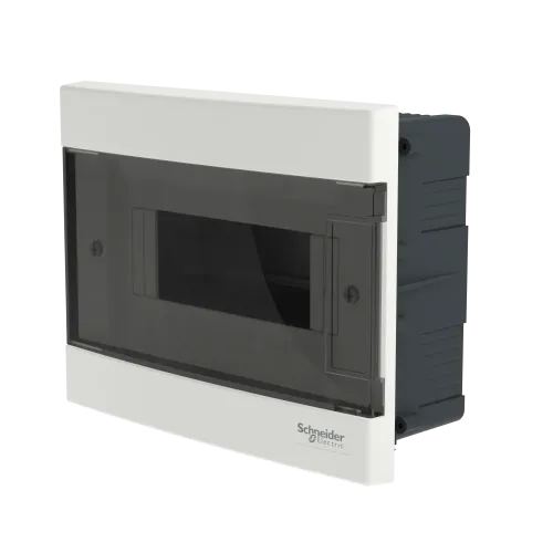Электрический щит на 8 модулей, врезной, дымчатая дверь, Easy9 EU Schneider Electric EZ9EUA108