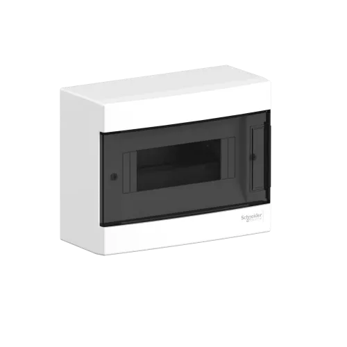 Электрический щит на 8 модулей, навесной, дымчатая дверь, Easy9 EU Schneider Electric EZ9EUC108