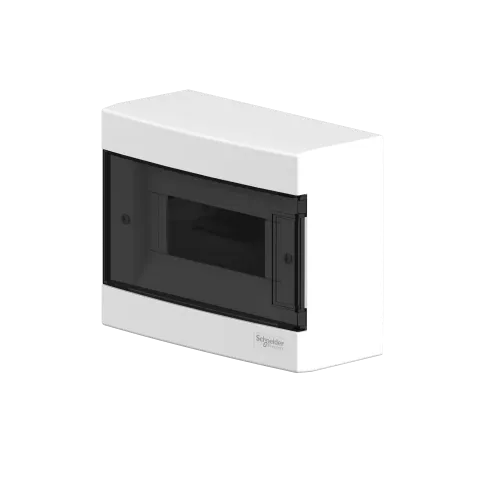 Электрический щит на 8 модулей, навесной, дымчатая дверь, Easy9 EU Schneider Electric EZ9EUC108