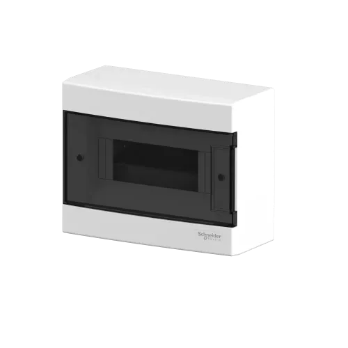 Электрический щит на 8 модулей, навесной, дымчатая дверь, Easy9 EU Schneider Electric EZ9EUC108