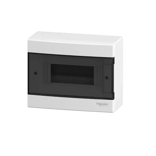Электрический щит на 8 модулей, навесной, дымчатая дверь, Easy9 EU Schneider Electric EZ9EUC108
