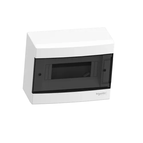 Электрический щит на 8 модулей, навесной, дымчатая дверь, Easy9 EU Schneider Electric EZ9EUC108