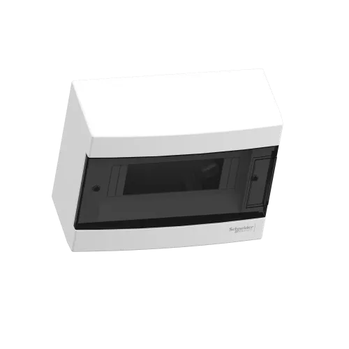 Электрический щит на 8 модулей, навесной, дымчатая дверь, Easy9 EU Schneider Electric EZ9EUC108