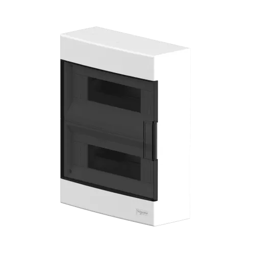 Электрический щит на 24 модуля, навесной, дымчатая дверь, Easy9 EU Schneider Electric EZ9EUC212