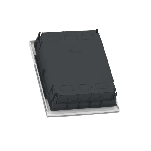 Щит MINI PRAGMA 24 модуля встраиваемый, дымчатая дверь MIP22212T