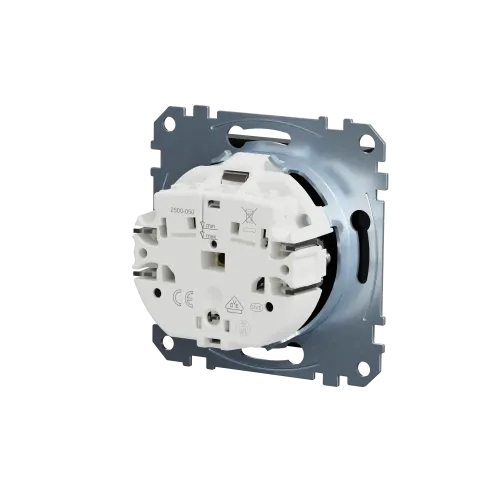 Механизм розетки SCHUKO, Merten System M, Ocean Plastic, матовый чёрный MEG2301-0403