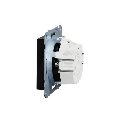 Механизм розетки SCHUKO, Merten System M, Ocean Plastic, матовый чёрный MEG2301-0403