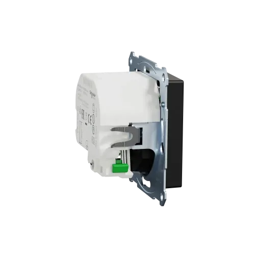 Розетка с двойной USB-зарядкой, 3А, тип A+C, Merten System M, матовый чёрный MEG2367-0403