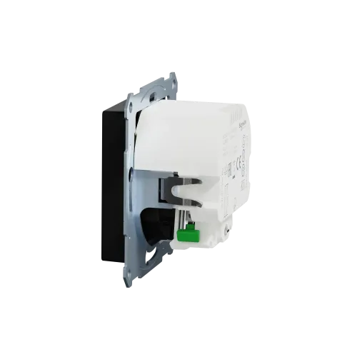 Розетка с двойной USB-зарядкой, 3А, тип A+C, Merten System M, матовый чёрный MEG2367-0403
