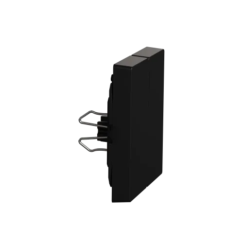 Двойная клавиша, Merten System M, Ocean Plastic, матовый чёрный MEG3400-0403