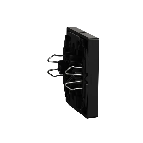 Двойная клавиша, Merten System M, Ocean Plastic, матовый чёрный MEG3400-0403