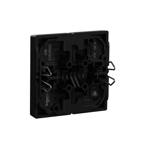 Двойная клавиша, Merten System M, Ocean Plastic, матовый чёрный MEG3400-0403