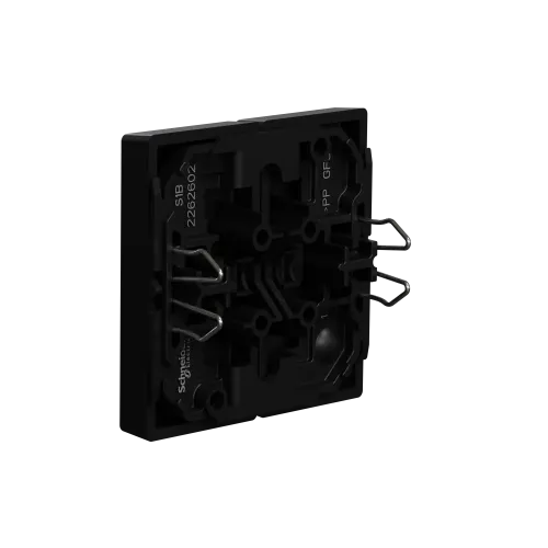 Двойная клавиша, Merten System M, Ocean Plastic, матовый чёрный MEG3400-0403