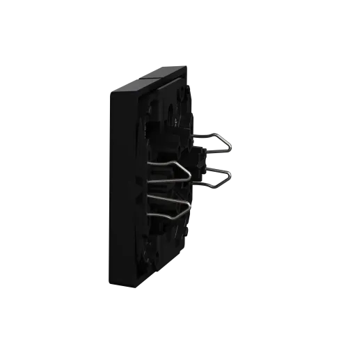 Двойная клавиша, Merten System M, Ocean Plastic, матовый чёрный MEG3400-0403