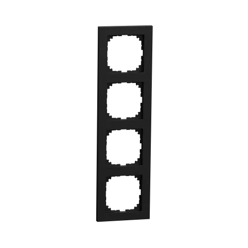 Рамка M-Pure, 4 поста, матовый чёрный MEG4040-3603