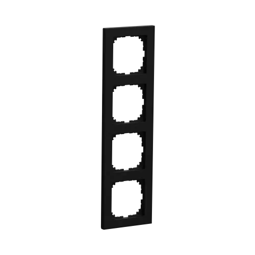 Рамка M-Pure, 4 поста, матовый чёрный MEG4040-3603