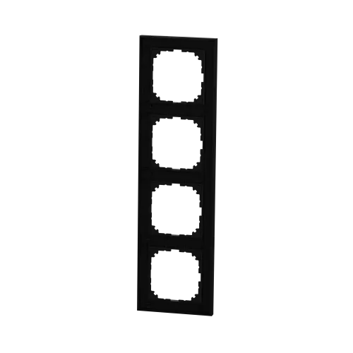 Рамка M-Pure, 4 поста, матовый чёрный MEG4040-3603