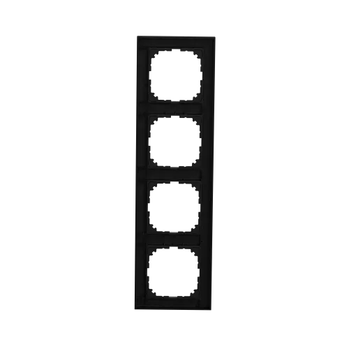 Рамка M-Pure, 4 поста, матовый чёрный MEG4040-3603