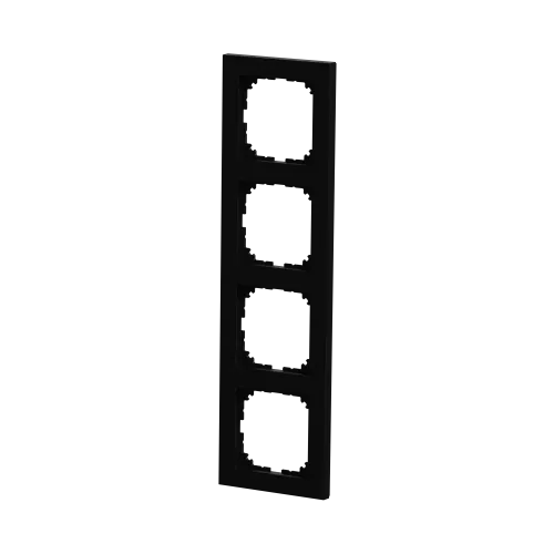 Рамка M-Pure, 4 поста, матовый чёрный MEG4040-3603