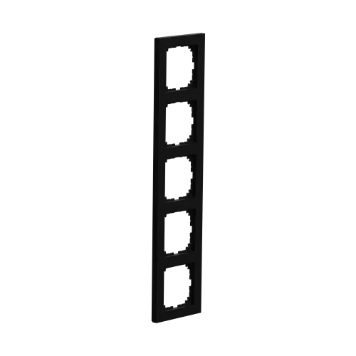 Рамка M-Pure, 5 постов, матовый чёрный MEG4050-3603