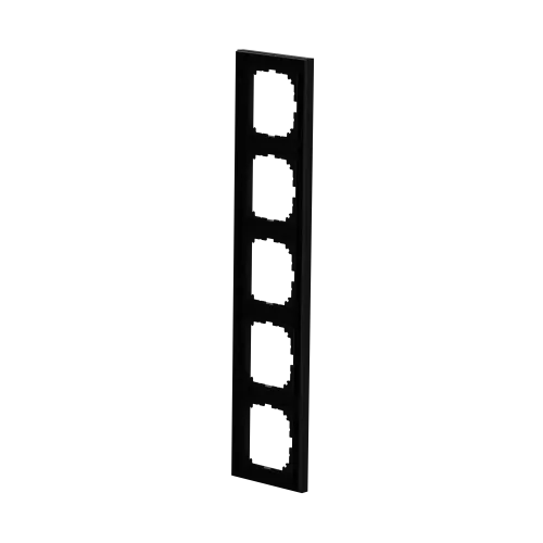Рамка M-Pure, 5 постов, матовый чёрный MEG4050-3603