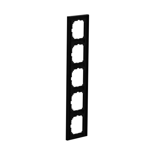 Рамка M-Pure, 5 постов, матовый чёрный MEG4050-3603