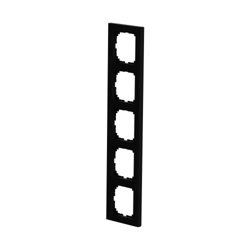 Рамка M-Pure, 5 постов, матовый чёрный MEG4050-3603