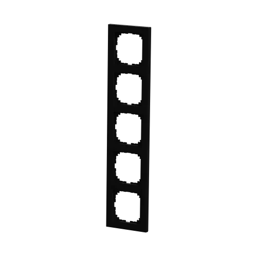 Рамка M-Pure, 5 постов, матовый чёрный MEG4050-3603