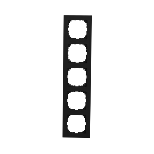 Рамка M-Pure, 5 постов, матовый чёрный MEG4050-3603