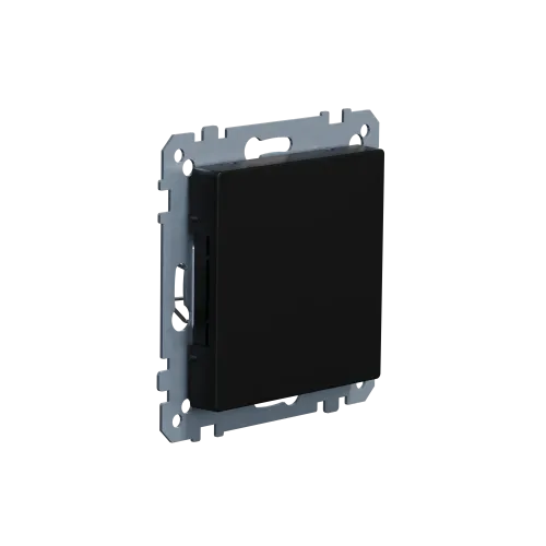 Заглушка, Merten System M, матовый чёрный MEG4075-0403