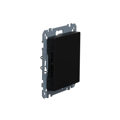 Заглушка, Merten System M, матовый чёрный MEG4075-0403