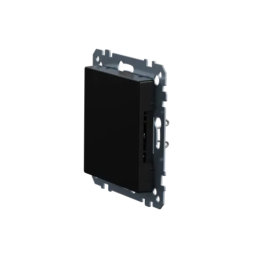 Заглушка, Merten System M, матовый чёрный MEG4075-0403