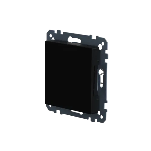 Заглушка, Merten System M, матовый чёрный MEG4075-0403