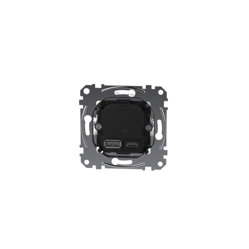 USB-розетка тип A+C, 45Вт, с поддержкой PD MEG4366-0120