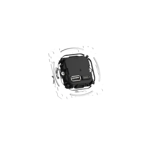 USB-розетка тип A+C, 45Вт, с поддержкой PD MEG4366-0120