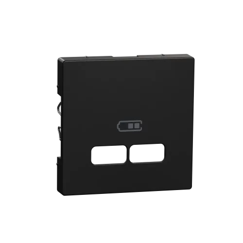 Центральная плата для USB-зарядного механизма, Merten System M, матовый чёрный MEG4367-0403