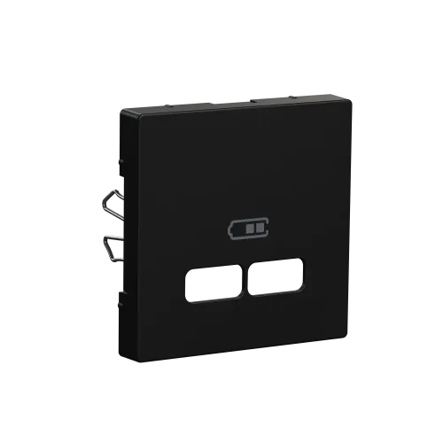 Центральная плата для USB-зарядного механизма, Merten System M, матовый чёрный MEG4367-0403