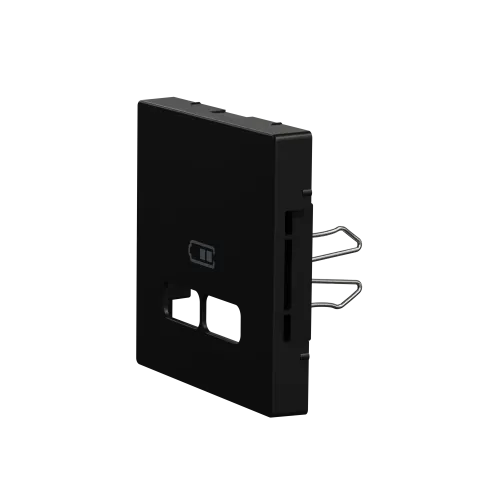 Центральная плата для USB-зарядного механизма, Merten System M, матовый чёрный MEG4367-0403