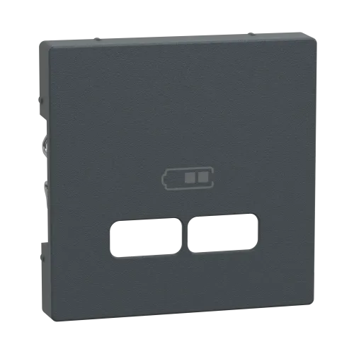Накладка USB розетки, антрацит, Merten MTN4367-0414