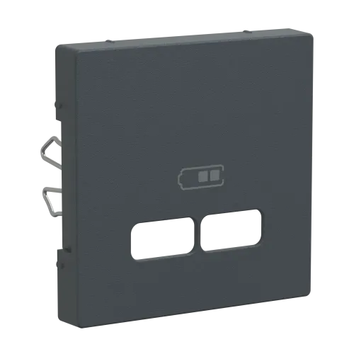 Накладка USB розетки, антрацит, Merten MTN4367-0414