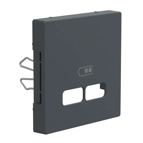 Накладка USB розетки, антрацит, Merten MTN4367-0414