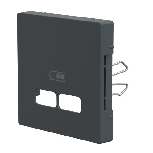 Накладка USB розетки, антрацит, Merten MTN4367-0414