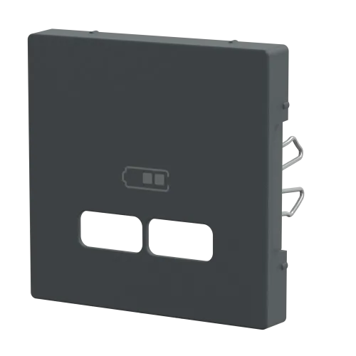 Накладка USB розетки, антрацит, Merten MTN4367-0414
